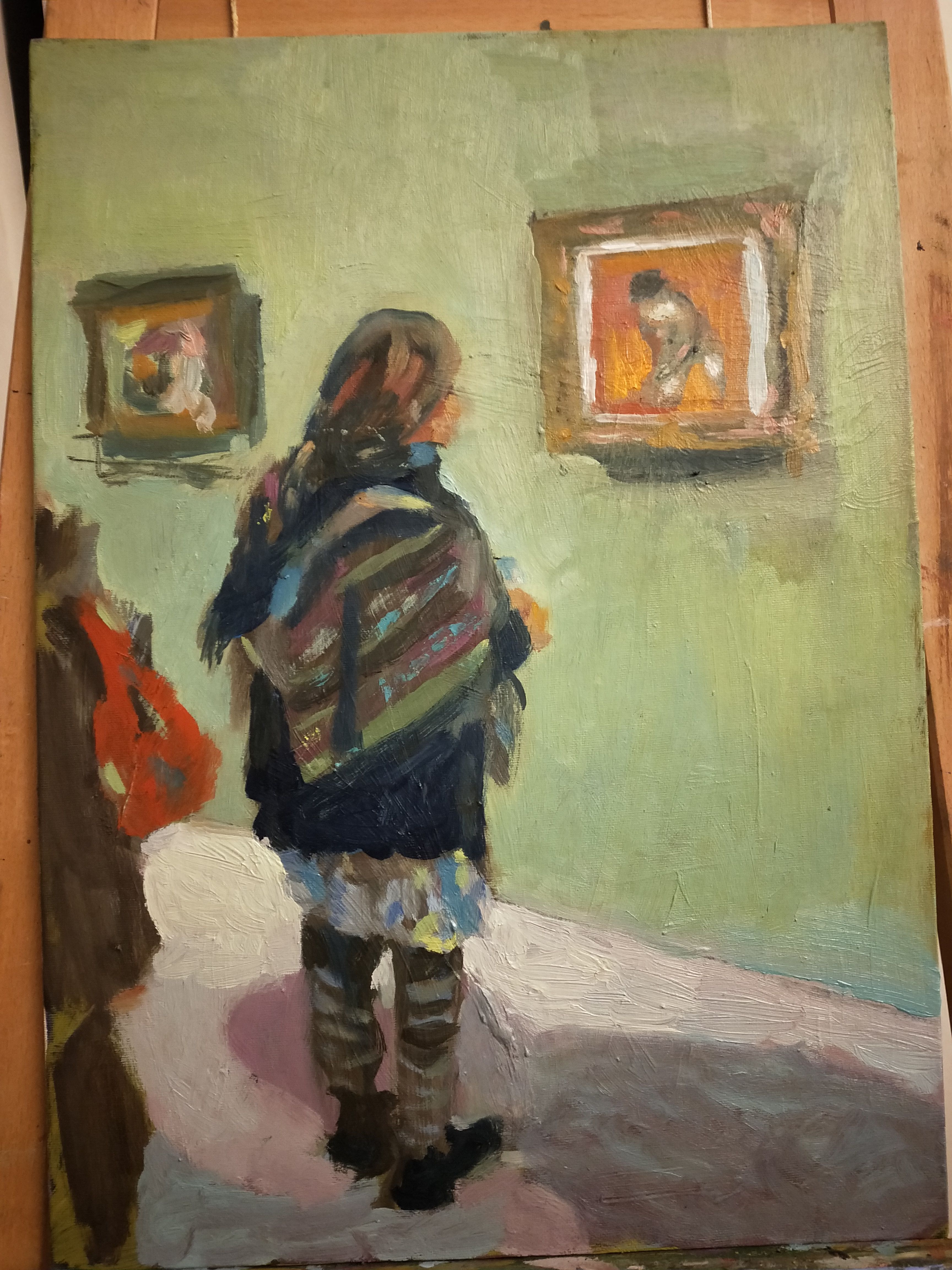 Au musée - 46X33 cm