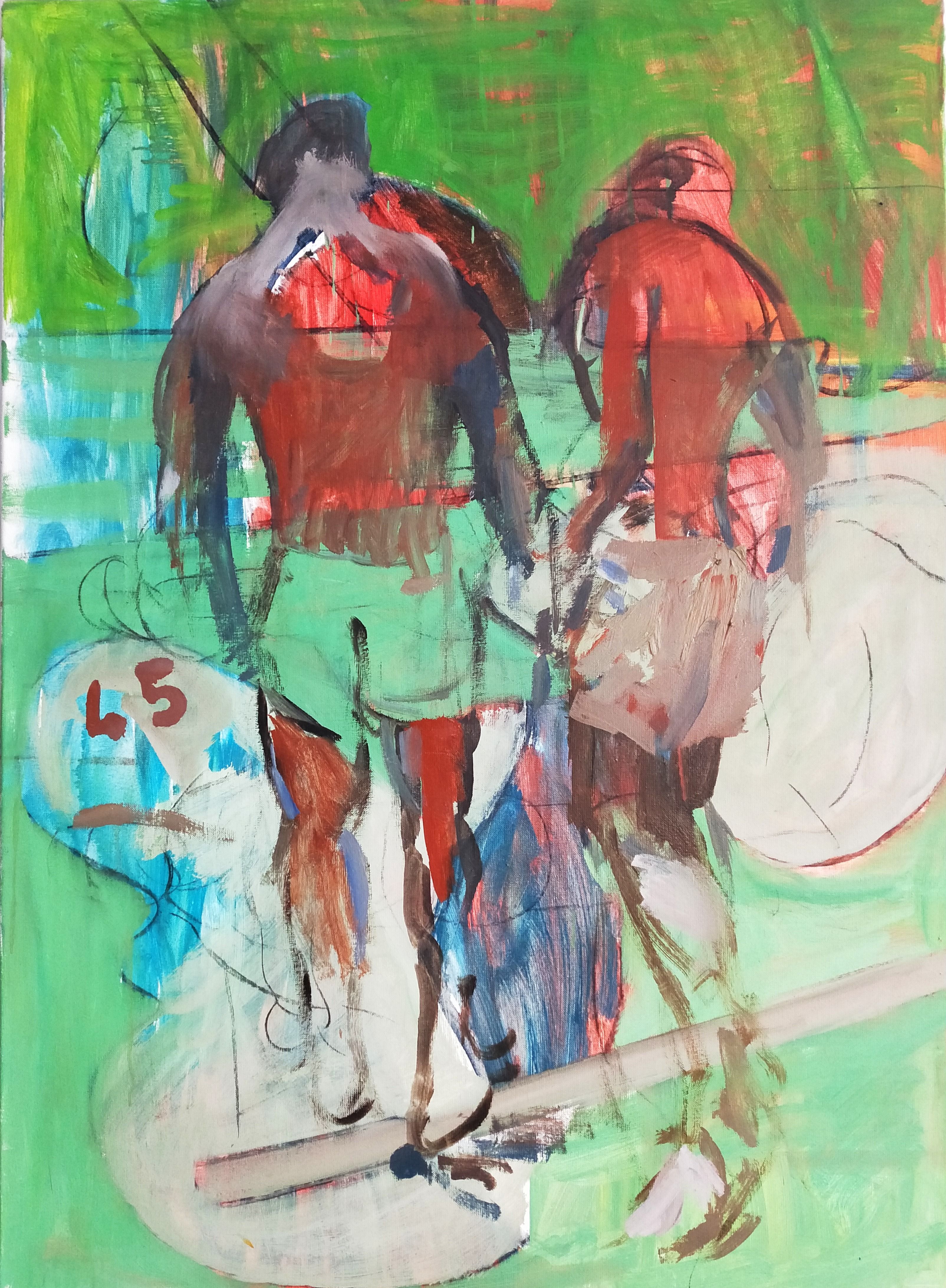Hommes de dos - 100X73 cm