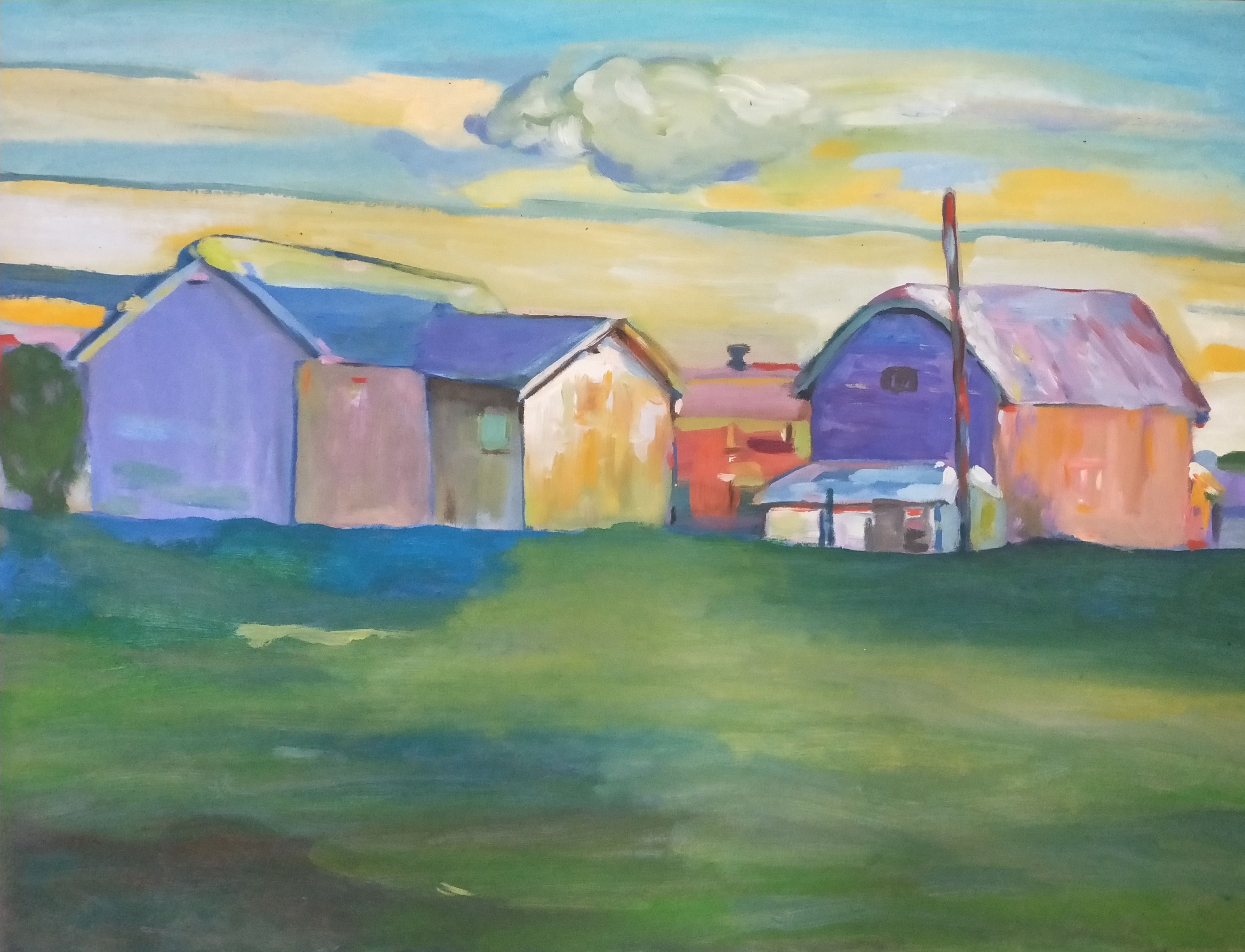 La ferme - 80X60 cm