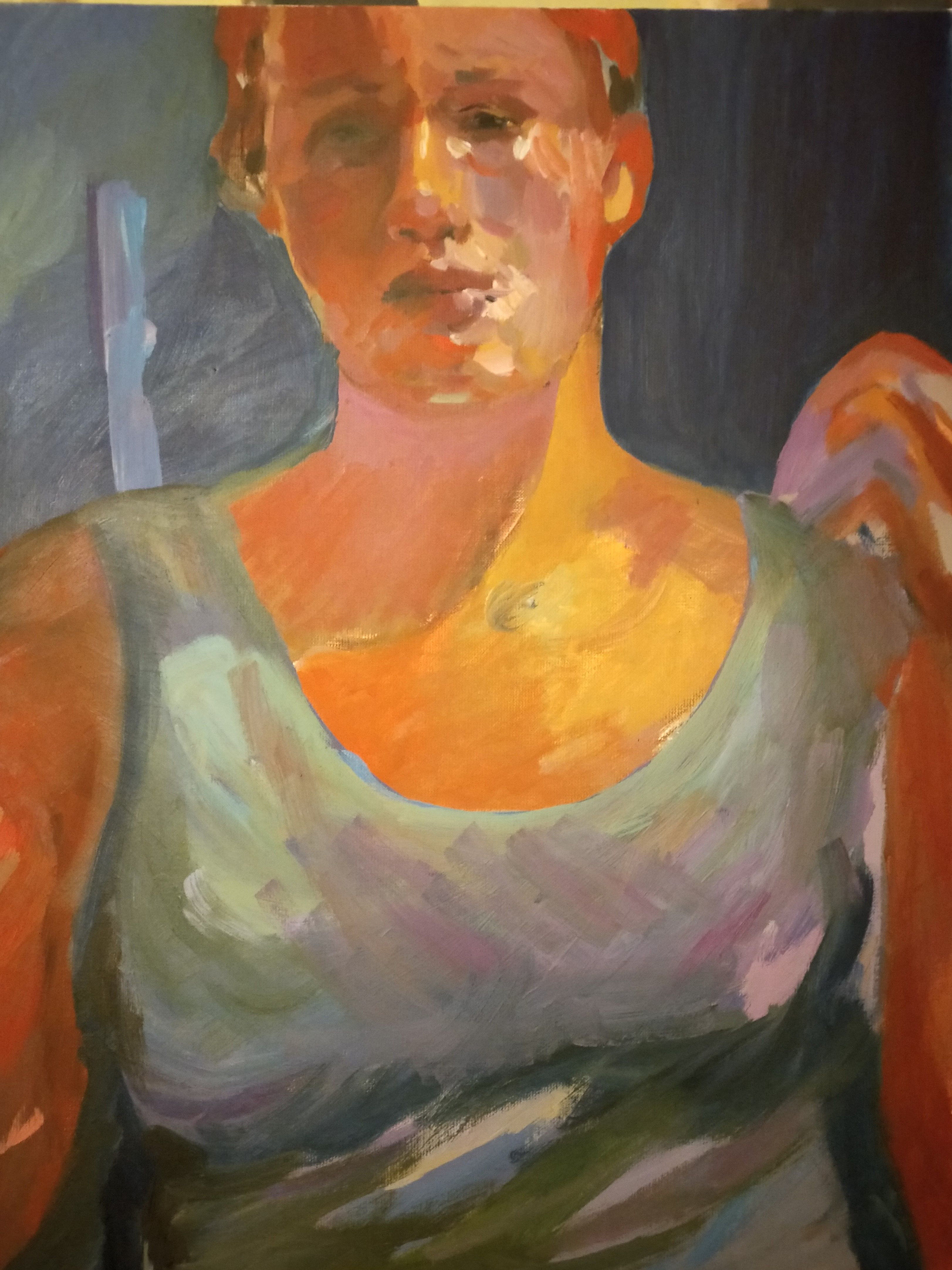 Femme des années 30 - 65X50 cm