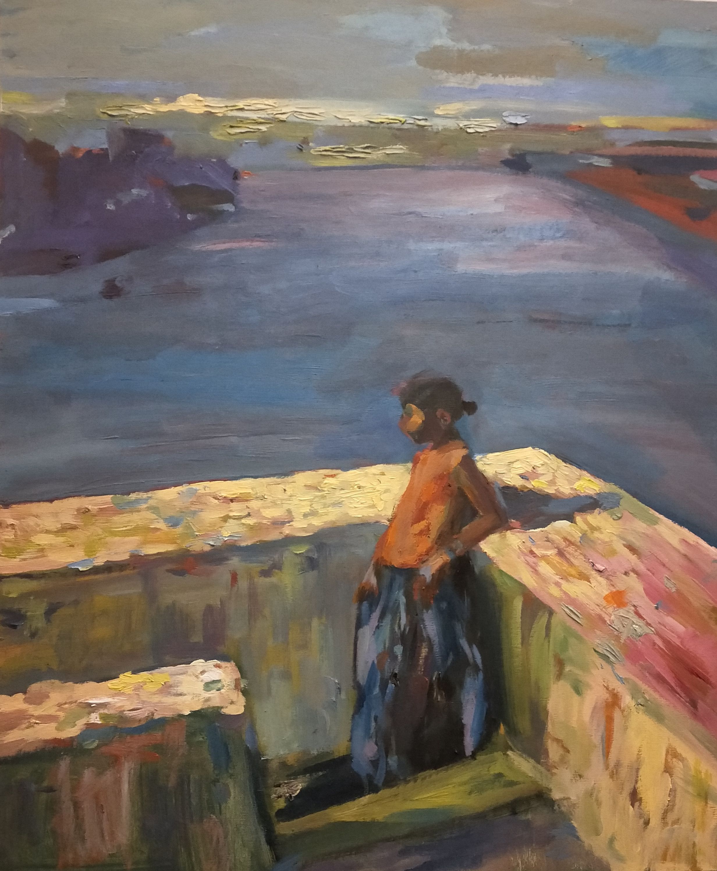 La jeune fille exotique - 65X50 cm