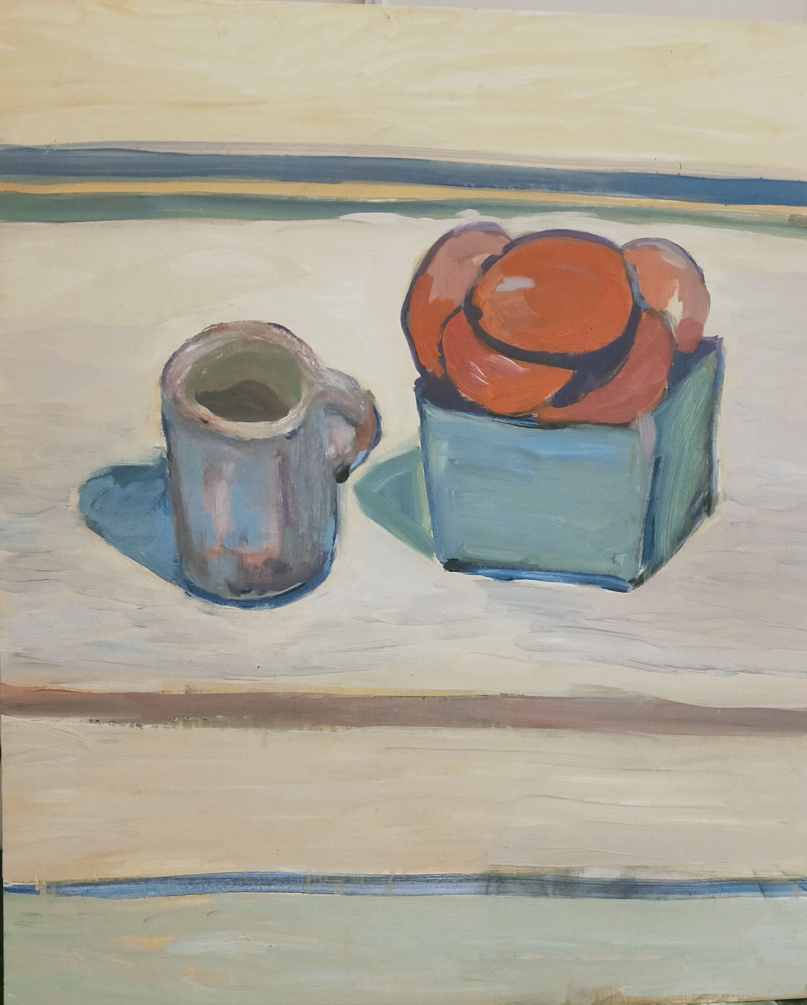 Ligne horizon fruits rouges - 65X54 cm