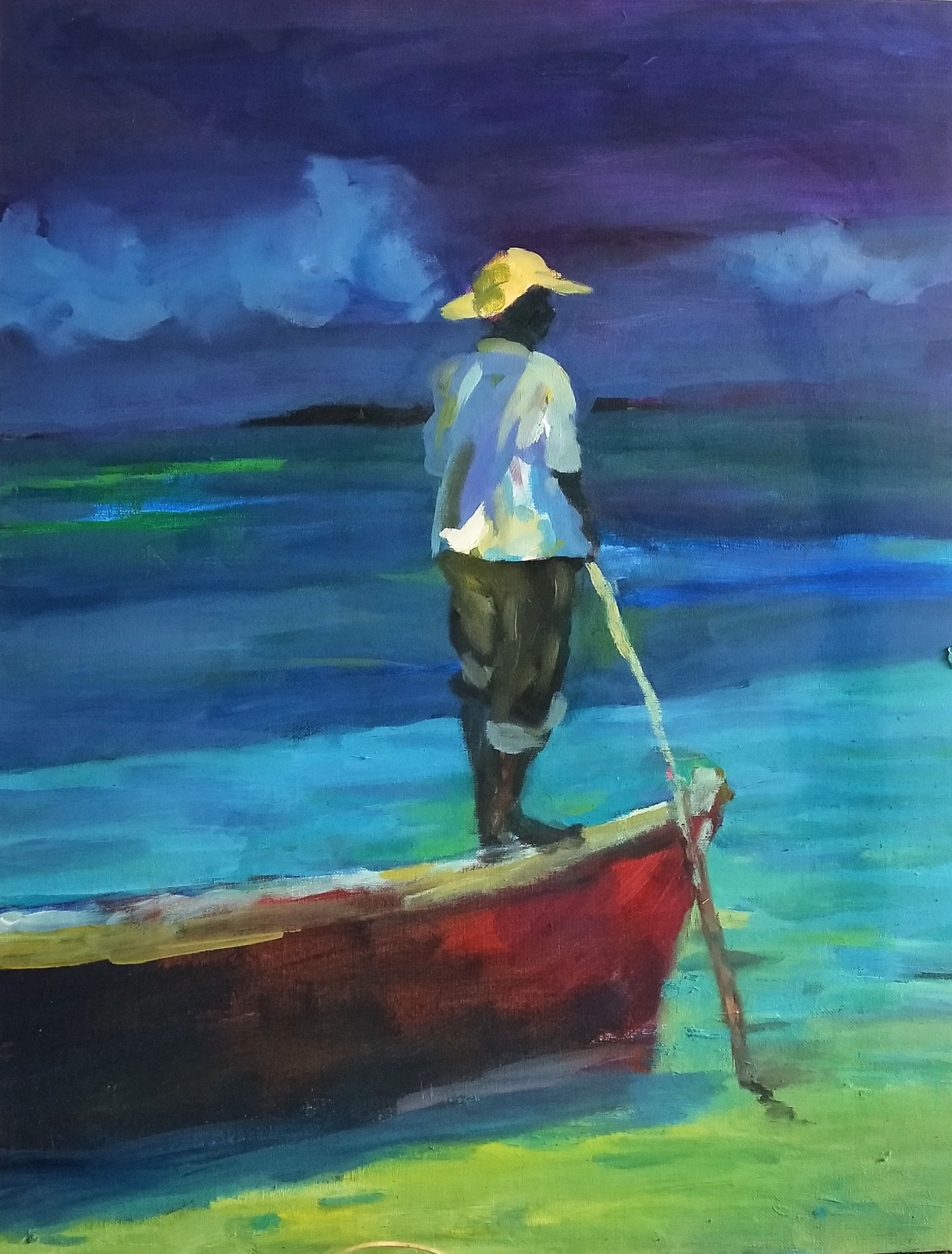 Dans les couleurs de la mer - 65X50 cm